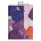 Anemone Spring Flowers Vinyl Wrapped Flask Heupfles (Achterkant)