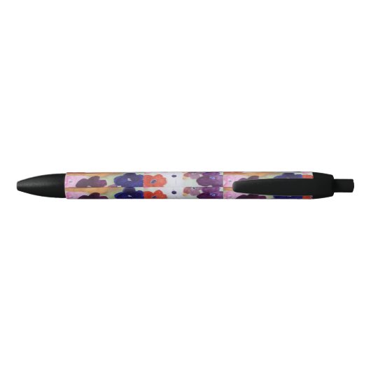 Anemone Spring Flowers Zwarte Inkt Pen (Achterkant)