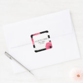Anemone + Strepen Adres Sticker (Envelop)