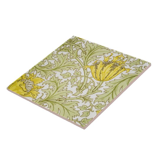 Anemone tapestry design van William Morris Tegeltje (Zijkant)