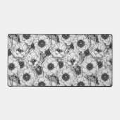 Anemone tuin in zwart-wit bureaumat (Voorkant)
