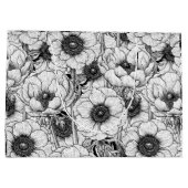 Anemone tuin in zwart-wit groot cadeauzakje (Achterkant)