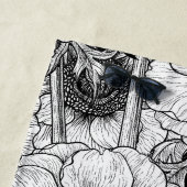 Anemone tuin in zwart-wit strandlaken (In situ)