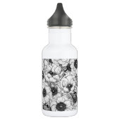 Anemone tuin in zwart-wit waterfles  (Links)