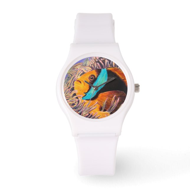 Anemone Vis Vrouwen Silicone Horloge (Voorkant)
