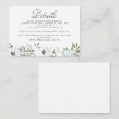  Anemone Wedding Details Informatiekaartje (Voorkant / Achterkant)