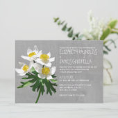Anemone Wedding Invitations Kaart (Staand voorkant)