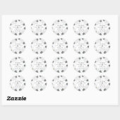 Anemone Wedding Ronde Sticker (Vel)