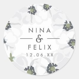  Anemone Wedding Ronde Sticker