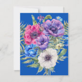 Anemone Wedding Save the Date Waterverf Floral (Achterkant)