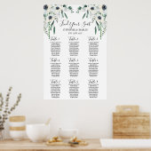 Anemone Wedding Seating Chart Poster (Keuken)