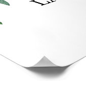 Anemone Wedding Welkomstteken Poster (Hoek)