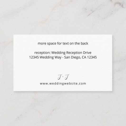 Anemone White Floral SM Enclosure Kaart (Achterkant)