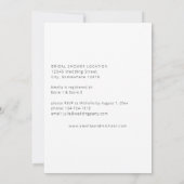 Anemone White Floral Vrijgezellenfeest Kaart (Achterkant)