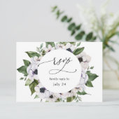 Anemone White Floral w Meal RSVP (Staand voorkant)