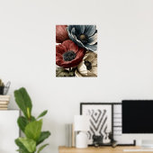 Anemone wilde bloemen poster (Thuiskantoor)