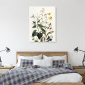 Anemone Wilde Bloemencluster Canvas Afdruk (Insitu (Slaapkamer))