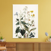Anemone Wilde Bloemencluster Canvas Afdruk (Insitu (Woonkamer))