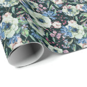 Anemone Wildflower: Waterverf Cadeaupapier (Rol Hoek)