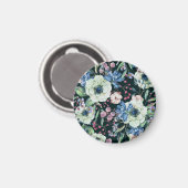 Anemone Wildflower:  Waterverf Magneet (Voorkant / Achterkant)