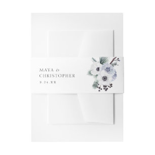 Anemone Winter White Bloemstuk  Uitnodigingen Wikkel