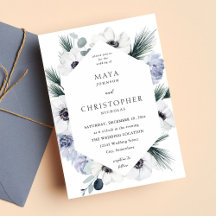 Anemone Winter White Floral Wedding