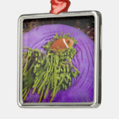 Anemonefish en grote anemon metalen ornament (Links)