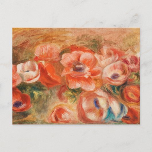 Anemonen (2) van Auguste Renoir Briefkaart (Voorkant)