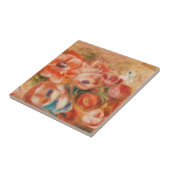 Anemonen (2) van Auguste Renoir Decorative Tegeltje (Zijkant)