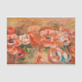 Anemonen (2) van Auguste Renoir Decoupage Tissuepapier