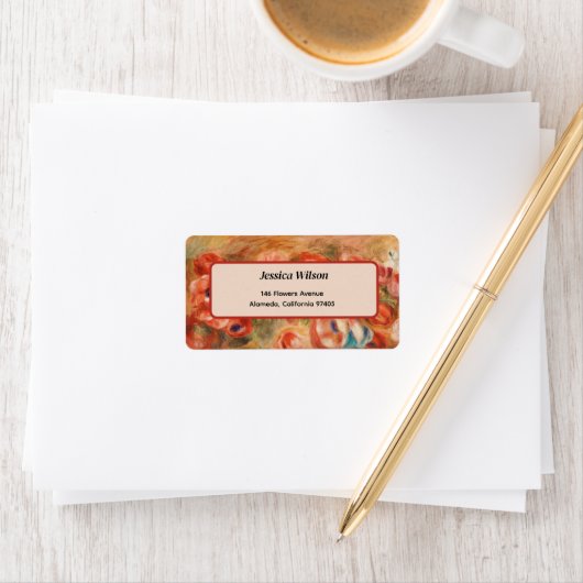 Anemonen (2) van Auguste Renoir Etiket (Insitu)