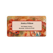Anemonen (2) van Auguste Renoir Etiket (Voorkant)