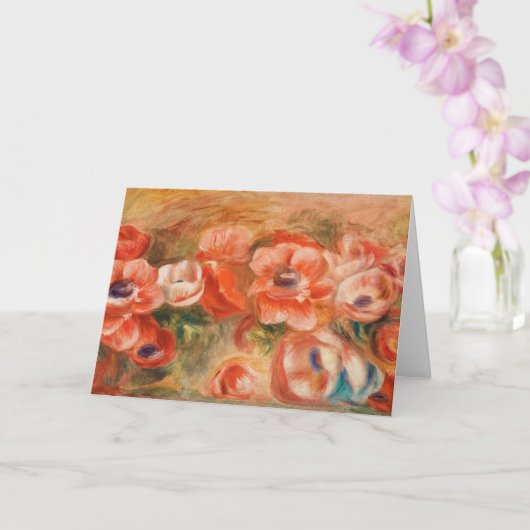 Anemonen (2) van Auguste Renoir Kaart (Orchidee)