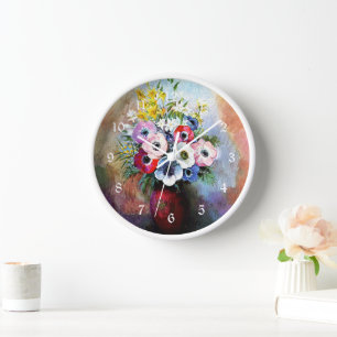 Anemonen, beroemd schilderij, door Odilon Redon