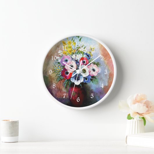 Anemonen, beroemd schilderij, door Odilon Redon (Huis)