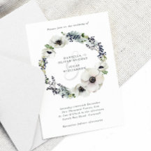 Anemonen & Bessen Krans Blauw Winter Bruiloft