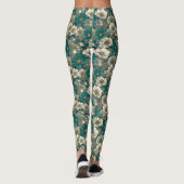 Anemonen Bloem Hardlopende Anemonen Luxe Dames Leggings (Achterkant)