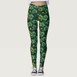Anemonen Bloem Sportkleding Anemonen Accent Verjaa Leggings