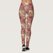 Anemonen Bloem Workout Anemonen Esthetisch Leggings (Achterkant)