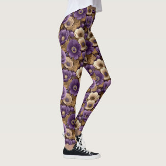 Anemonen Bloem Yoga Anemonen Fantasie Dames Leggings