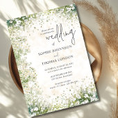 Anemonen bloemenwitte waterverf bruiloft kaart