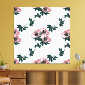 Anemonen. Canvas Afdruk (Insitu (Woonkamer))