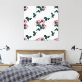 Anemonen. Canvas Afdruk (Insitu (Slaapkamer))