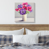 Anemonen Canvas Afdruk (Insitu (Slaapkamer))