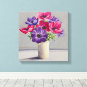 Anemonen Canvas Afdruk (Insitu (Houten vloer))