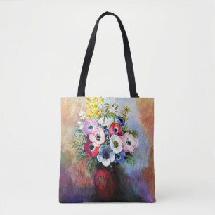 Anemonen door het Poster Odilon Redon Tote Bag