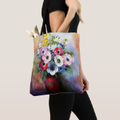 Anemonen door het Poster Odilon Redon Tote Bag (Dichtbij)