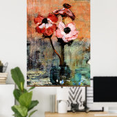 Anemonen door Piet Mondrian Poster (Thuiskantoor)