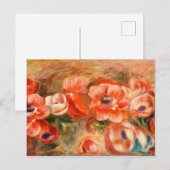 Anemonen door Renoir Impressionist Painting Briefkaart (Voorkant / Achterkant)