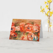 Anemonen door Renoir Impressionist Painting Kaart (Gele Bloem)